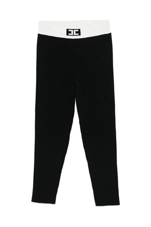 black viscose trousers ELISABETTA FRANCHI KIDS | EFPA301CFL040D748